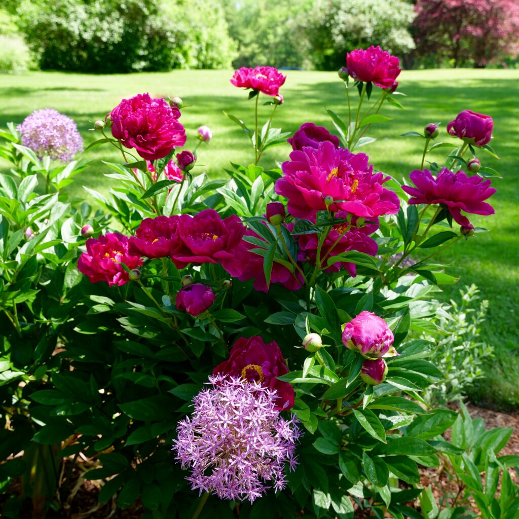 Peonies & Allium